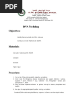 DNA Modeling Objectives:: Procedure