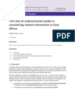The role of online social media in countering violent extremism in East Africa