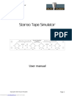 Stereo Tape Simulator: User Manual