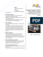 Project Number A3743 Autonomous Robot: Project Features: Atmega16 Microcontroller