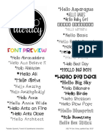 Hello Fonts Preview - Any License