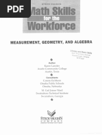 MAth Skills For The Workforce - Measurement Geometry and Algebra - Complete Book