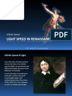 Light Speed in Renaissance