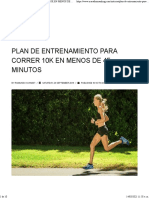 PLAN DE ENTRENAMIENTO PARA CORRER 10K EN MENOS DE 45 MINUTOS - Marathon Ranking