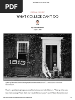 What College Can't Do - The New Yorker