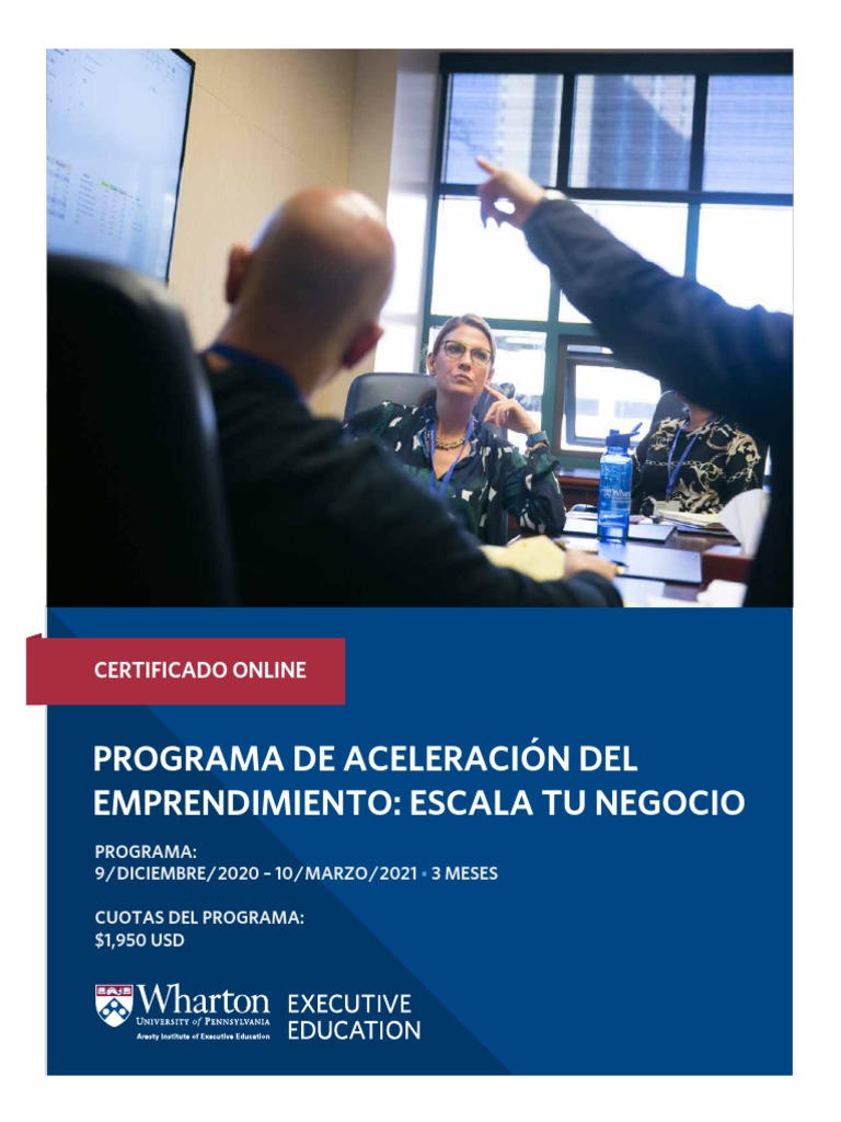 Wharton Entrepreneurship PDF Modelo de negocio Iniciativa empresarial