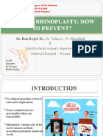 Risks in Rhinoplasty How To Prevent?: Dr. Ben Rejeb M., Dr. Yahia A., Pr. Khochtali