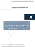 Aplicación de Herramientas de Comunicación Asertiva