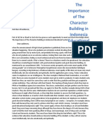 English Speech The Importance of The Character Building in Indonesia Educational System