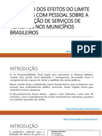 Avaliação Dos Efeitos Do Limite de Gastos Com Pessoal Sobre a Contratação de Serviços de Terceiros (06 04 2018)