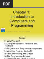 Introduction To Computers and Programming