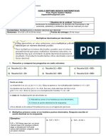 7° basico guía 6 matemáticas