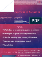 Success in Business.