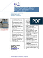Laboratorio Biomedico Metrologico, S.A. de C.V: Maquina de Anestesia Marca: Drager MODELO: Fabius GS