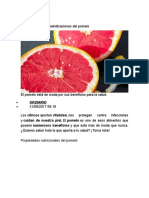 Propiedades y Contraindicaciones Del Pomelo