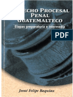 Ius Guatemala. Dr. Josue Baquiax Derecho Procesal Penal Etapas Preparatoria e Intermedia