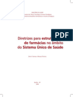 40 - BRASIL_ MINISTÉRIO DA SAÚDE 2009 Diretrizes Para Estruturacao Farmacias No Ambito Do SUS
