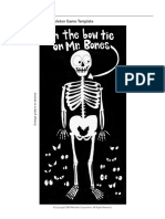 Pin The Bow Tie On The Skeleton Game Template