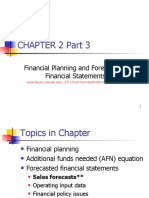 Chapter 2 Part 3: Financial Planning and Forecasting Financial Statements