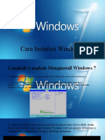 Cara Instalasi Windows 7 Pptx