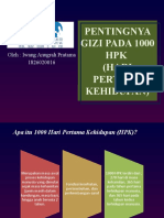 Pentingnya Gizi Pada 1000 HPK - Iwang Anugrah Pratama - 1826020016