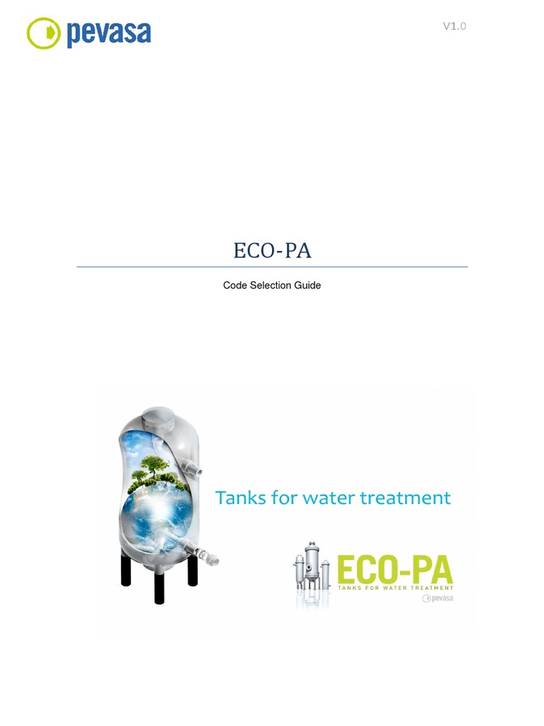 ECO-PA Tank Code Selection Guide | PDF | Valve | Mechanical Engineering