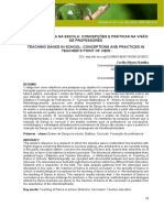 Ensino de Dança Na Escola Concepções e Práticas Na Visão