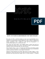 AC DC E OS 40 ANOS DA RESSURREIÇÃO COM BACK IN BLACK