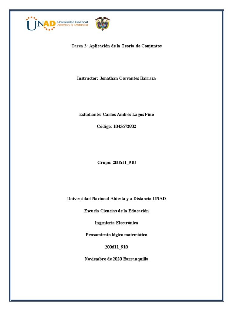 Aplicaciones de Teoría de Conjuntos | PDF | Conjunto (Matemáticas ...