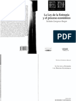 La Ley de La Entropia y El Proceso Econo