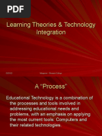 Learning Theories & Technology Integration