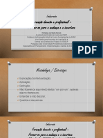 IMBERNÓN Formação Docente e Profissional Formar-Se para A Mudança e A Incerteza