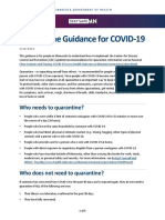 Quarantine Guidance For COVID-19: Who Needs To Quarantine?