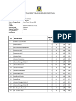 Transkrip Nilai Akademik Sementara: Nama No. Stambuk Tempat / Tanggal Lahir Status