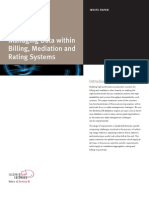 Managing Data Within Billing, Mediation and Rating Systems: White Paper