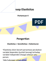 Konsep Elastisitas