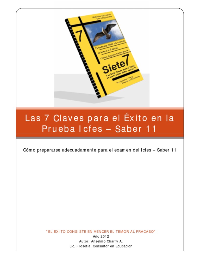 7 Claves para el Éxito en el Icfes | PDF | Prueba (evaluación ...