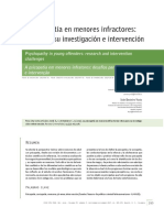 La Psicopatía en Menores Infractores: Retos para Su Investigación e Intervención