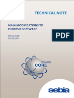 Technical updates to Phoresis software