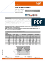 Technical Data Sheet For Mgs and MGSR