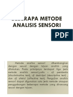 METODE ANALISIS SENSORI