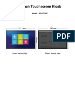 SPEC - Kiosk 55 - Touchscreen