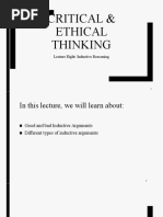 Critical & Ethical Thinking: Lecture Eight: Inductive Reasoning