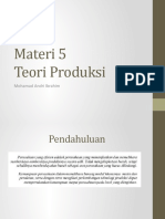 Materi 5 Teori Produksi