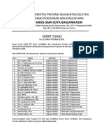 SRT Tugas Rakor PTK Di Aria Barito Oke 2