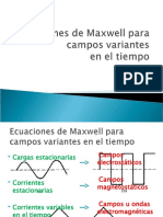 Ecuaciones de Maxwell para Campos Variantes en El Tiempo