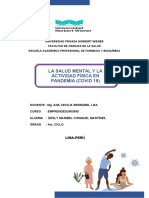 LA SALUD MENTAL EN TIEMPOS DE COVID 19