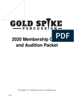 2020 GSP Manual and Audition Packet