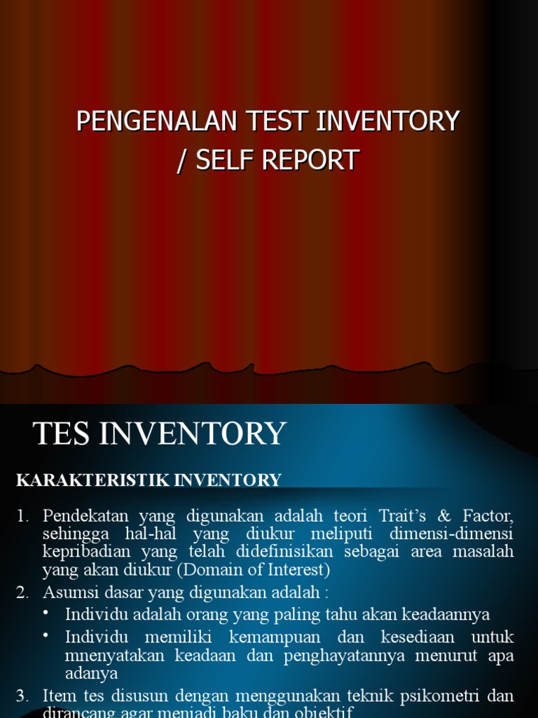 Pengarahan Inventory | PDF
