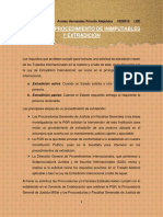 Procedimientos de extradición e inimputabilidad